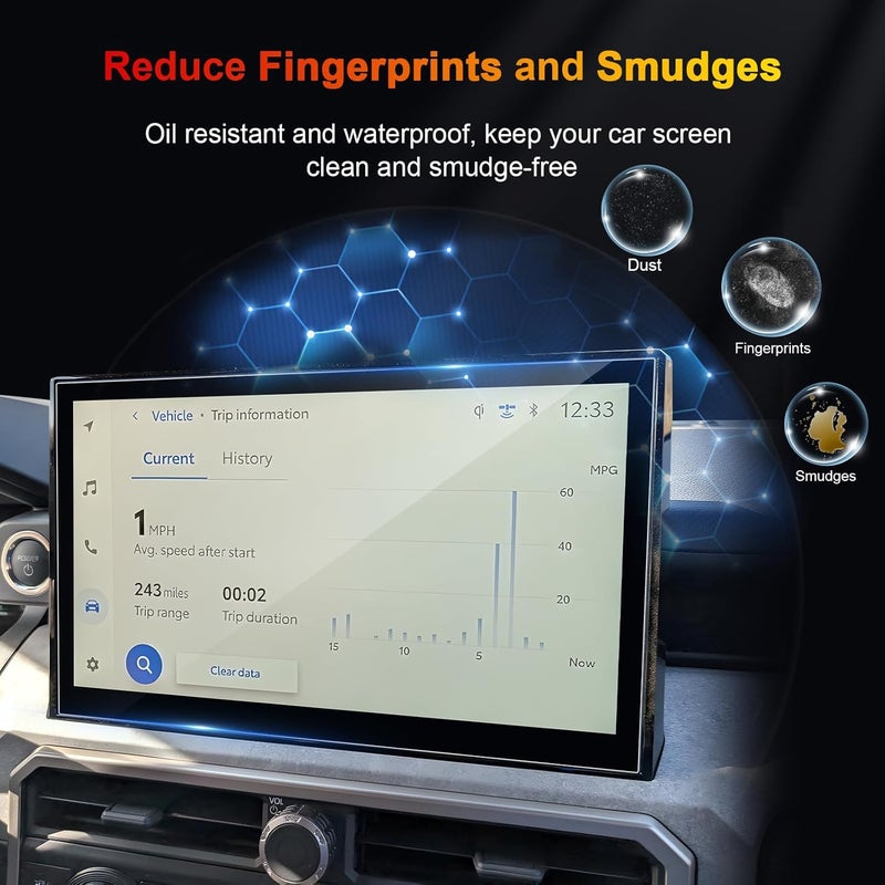 BSTW for 2025 Toyota 4Runner Screen Protector for 2025 4Runner TRD Off-Road Premium/Limited/Trailhunter 14-In Display for 6th Gen 4Runner Accessories Tempered Glass Protective Film - Image 3